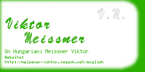 viktor meissner business card